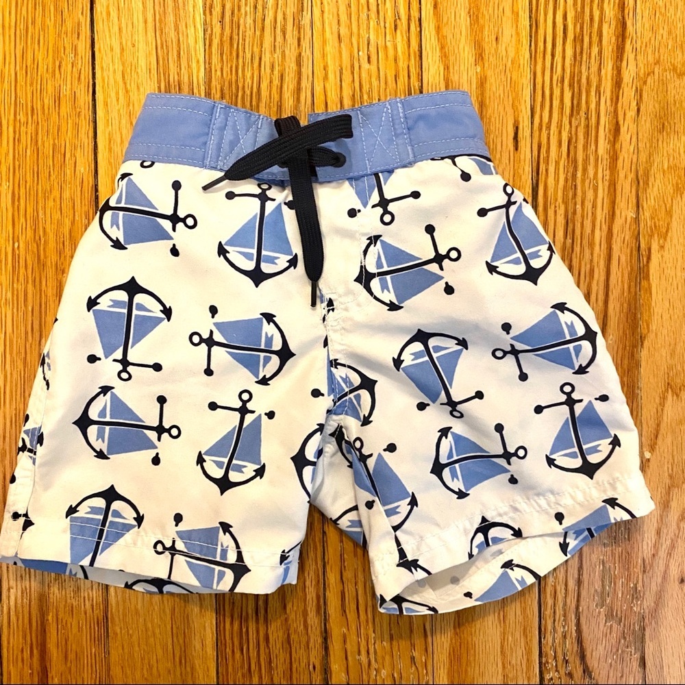 Janie & Jack baby boy swim trunk 6-12m